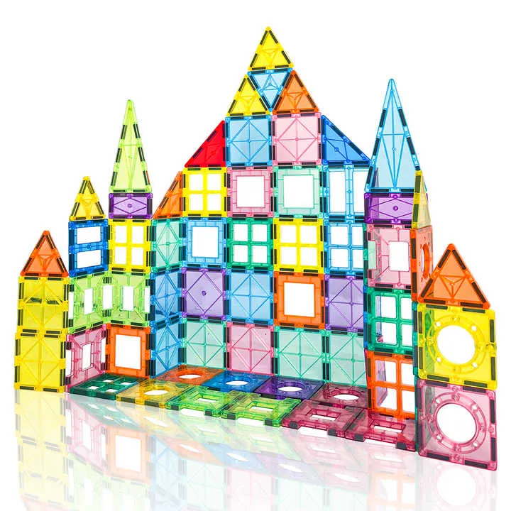 البلاط المغناطيسي 3D ديي بيع العام الساخن ، مجموعات كتلة البناء Hot Sale 3D DIY Magnetic Tiles, Building Block Sets