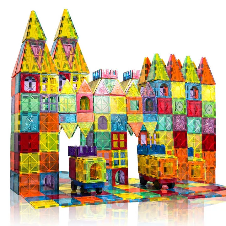 البلاط المغناطيسي 3D ديي بيع العام الساخن ، مجموعات كتلة البناء Hot Sale 3D DIY Magnetic Tiles, Building Block Sets