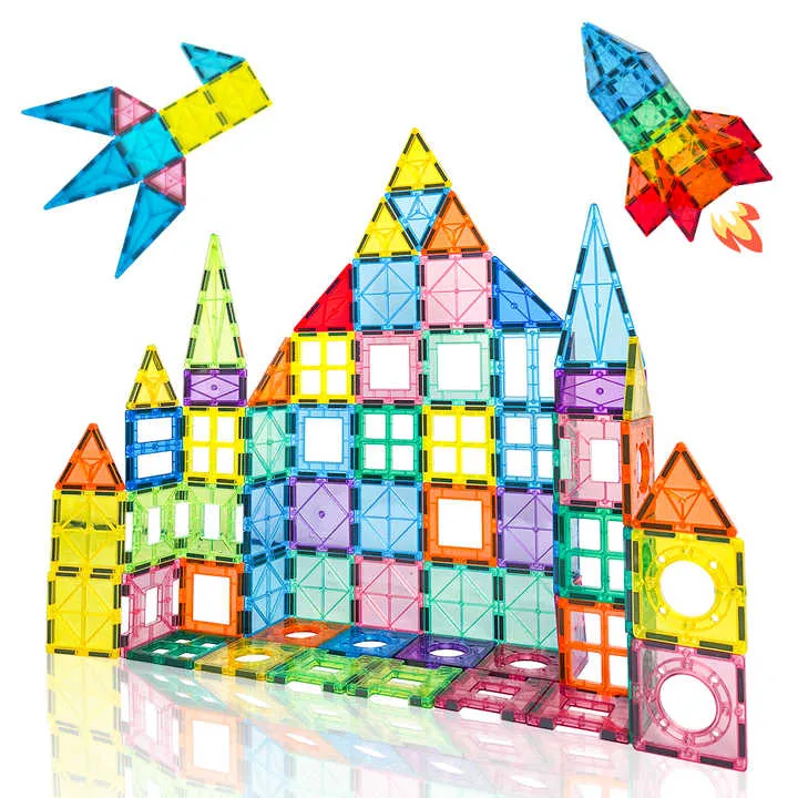 البلاط المغناطيسي 3D ديي بيع العام الساخن ، مجموعات كتلة البناء Hot Sale 3D DIY Magnetic Tiles, Building Block Sets