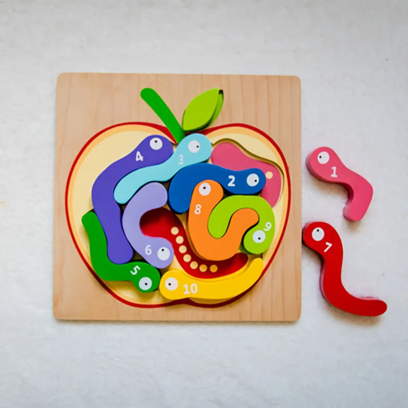 123 Worm Puzzle