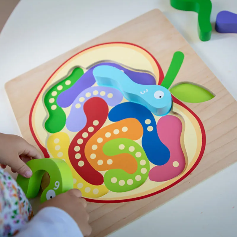 123 Worm Puzzle