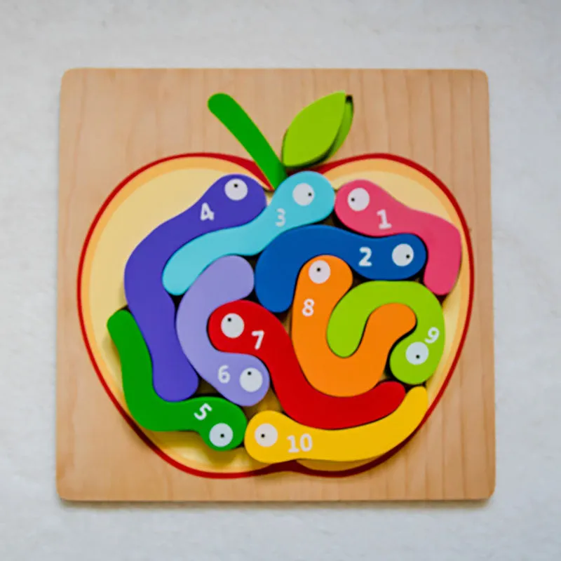 123 Worm Puzzle