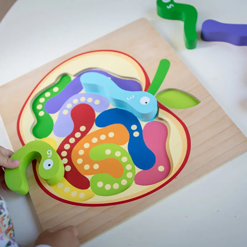 123 Worm Puzzle