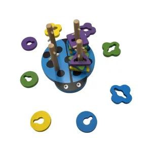 17-Pieces Cognitive Thinking Stimulating Children's Wooden Blocks F47-72-22
