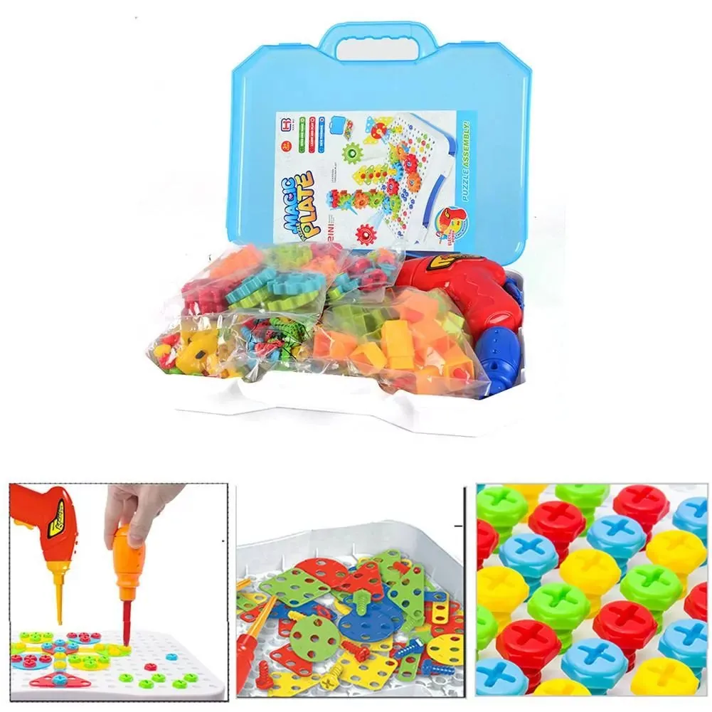 2 in 1 DIY Creative Gear & Drill Construction Kit