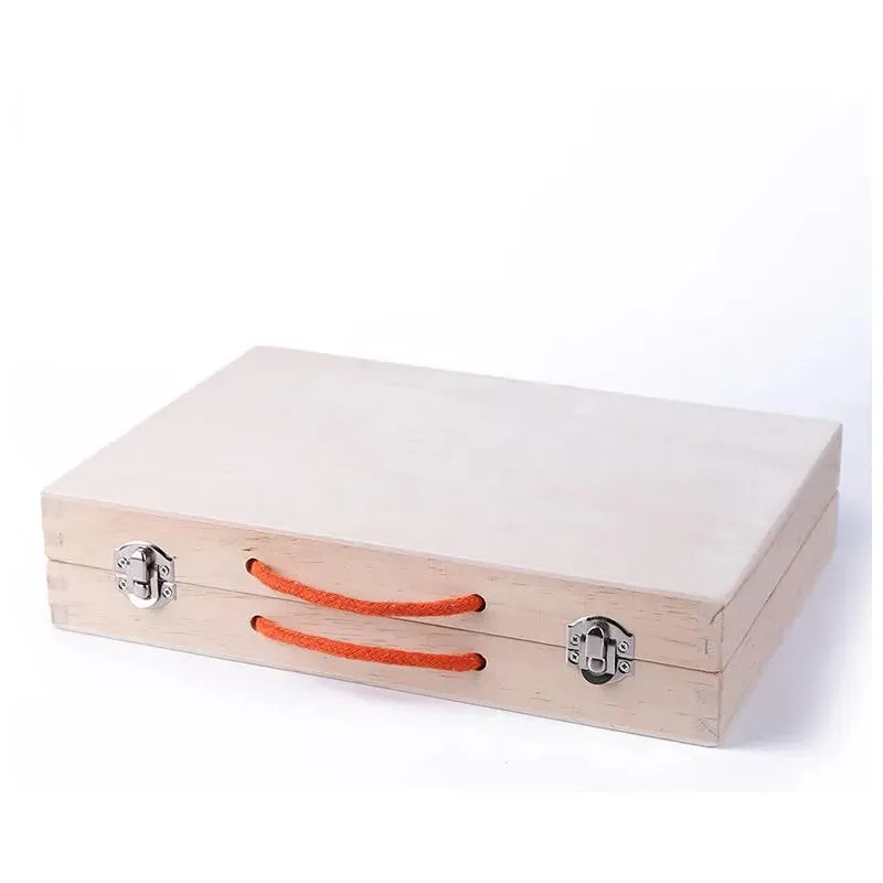 34 Piece Kid'S Pretend Play Wooden Simulation Toolbox Kit Wt-26