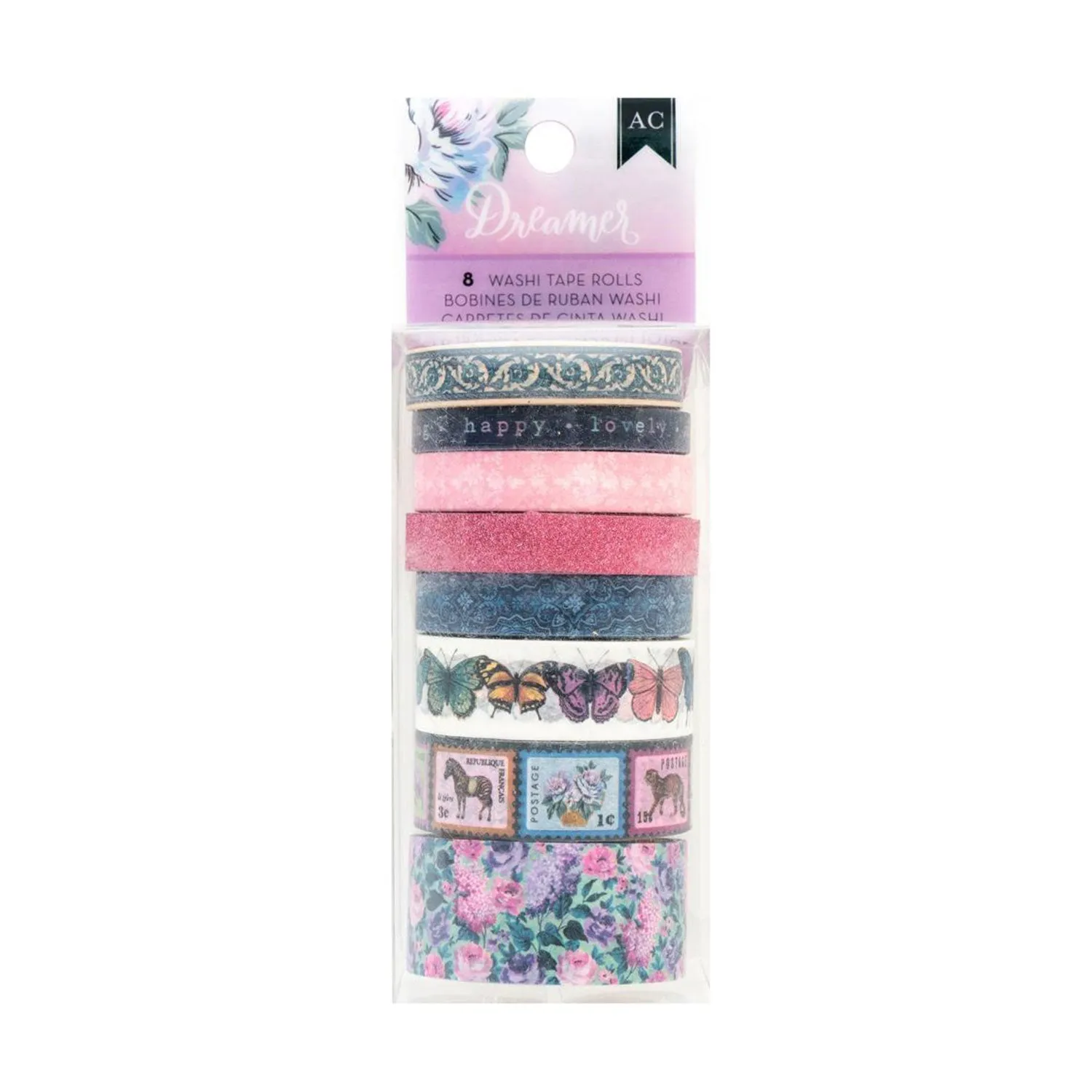 American Crafts Dreamer Washi Tape 8/Pkg
