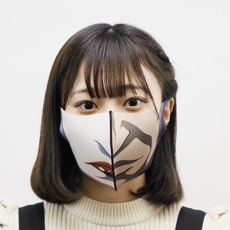 Antibacterial and deodorizing COOL MASK <Ashura Danshaku Color> M Adult SIZE - toy action figure gadgets
