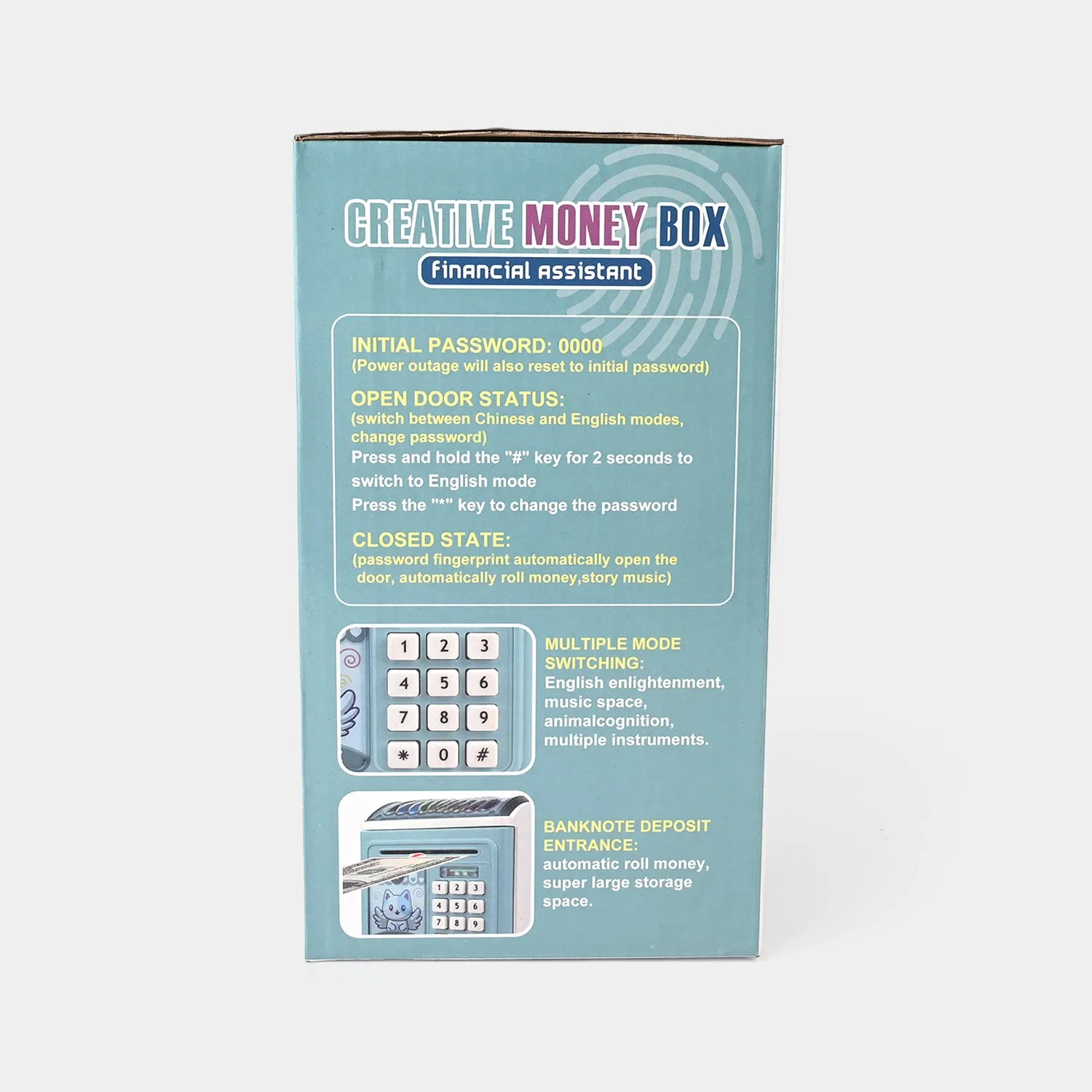 Automatic Money Saving Box and ATM Toy for Kids