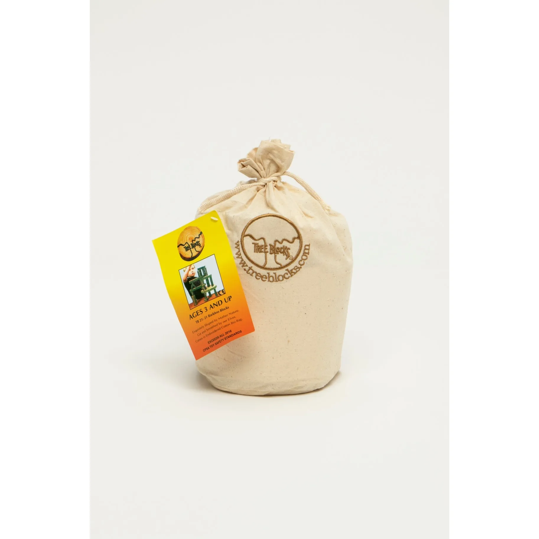 Bark-less Tree Blocks - 21 pcs