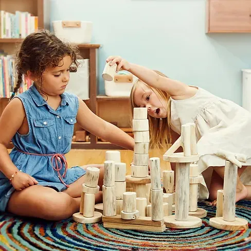 Barkless Blocks 21 pc - Tree Blocks