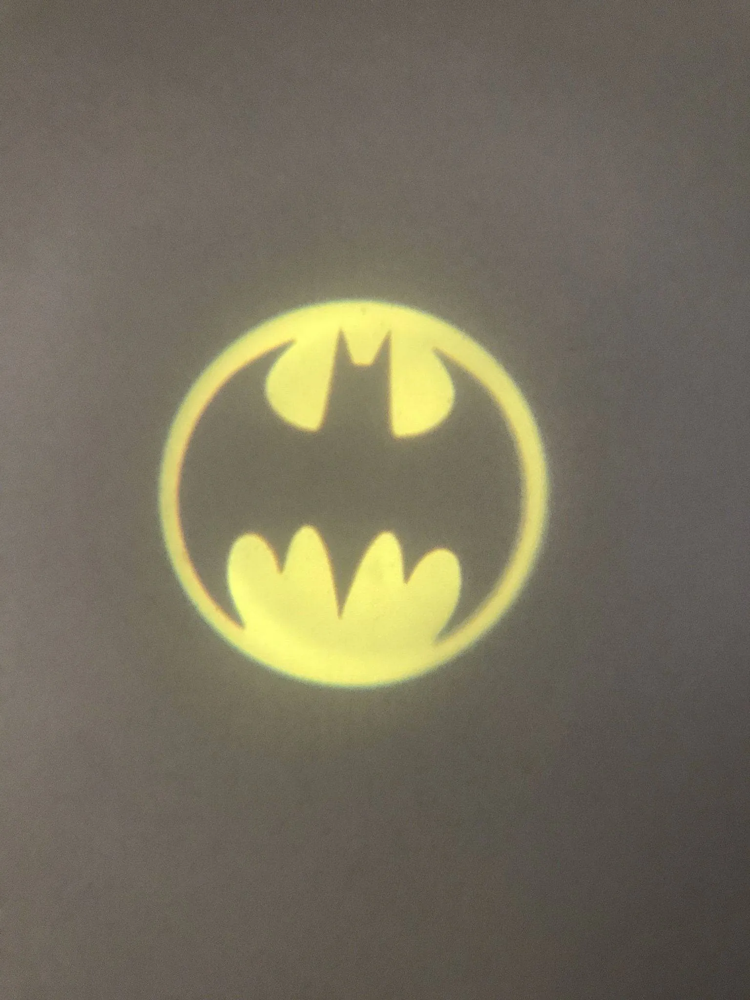 Batman Rubber Molded Projector Flashlight Keychain