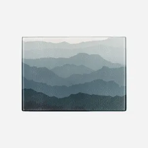 Blue Mountains Tempered Glass Cutting Board 15.75" X 11.5" - Designed by Michigan Artists