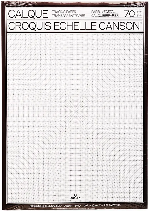 CANSON TRACING PAD A3 70 GSM - 50 SHEETS