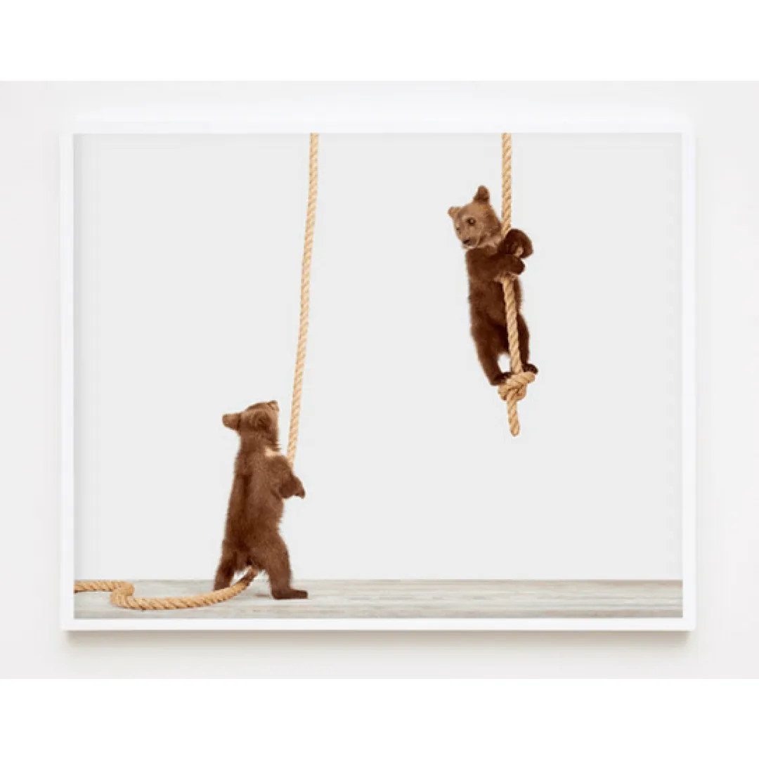 Climbing Cubs Print