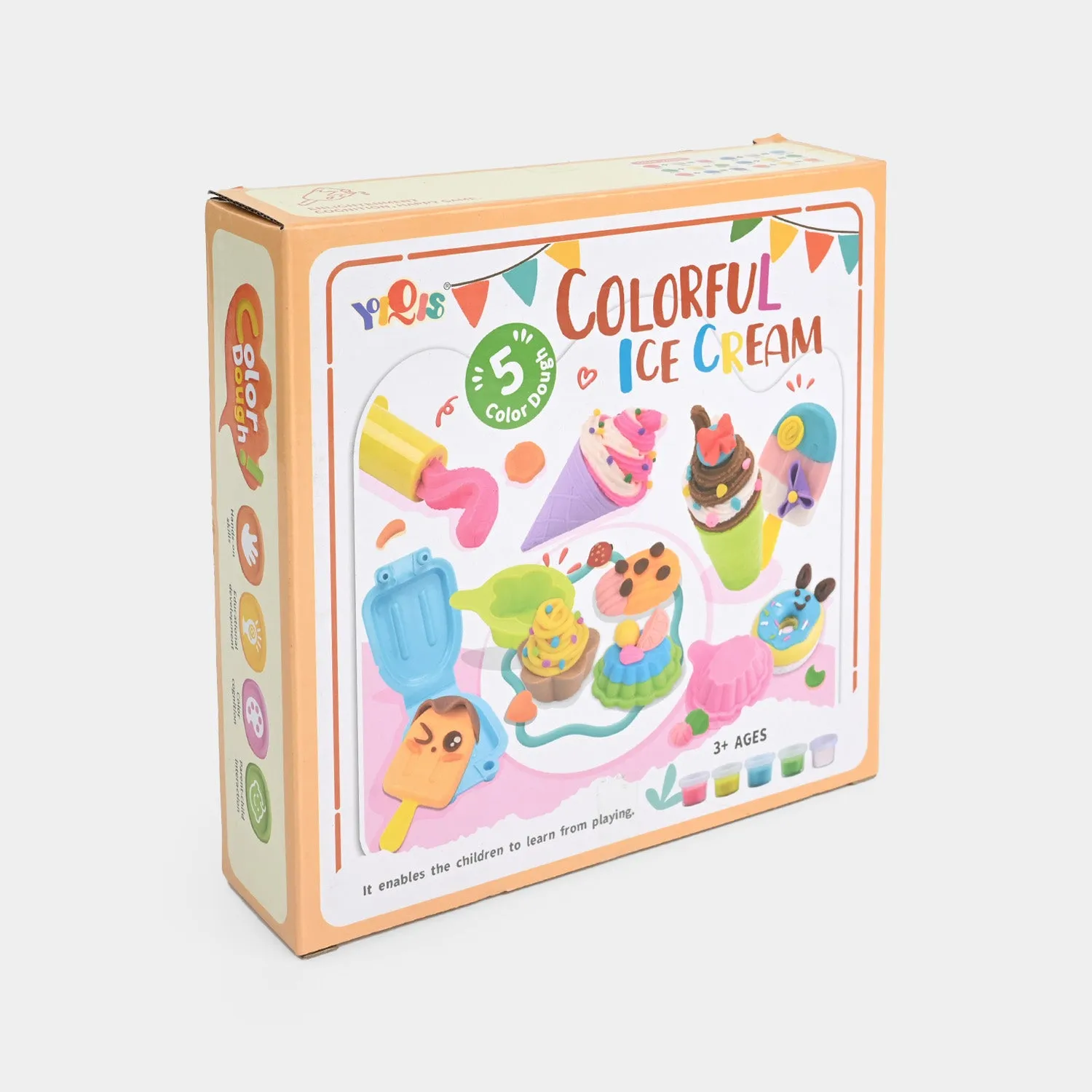 Colorful Ice Cream Clay Play Set For Kids