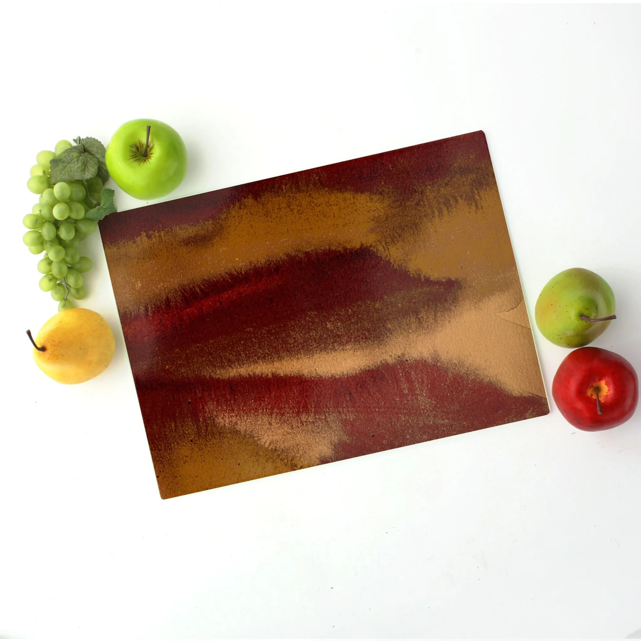 Copper Canyon Tempered Glass Cutting Board 15.75" X 11.5" - Designed by Michigan Artists