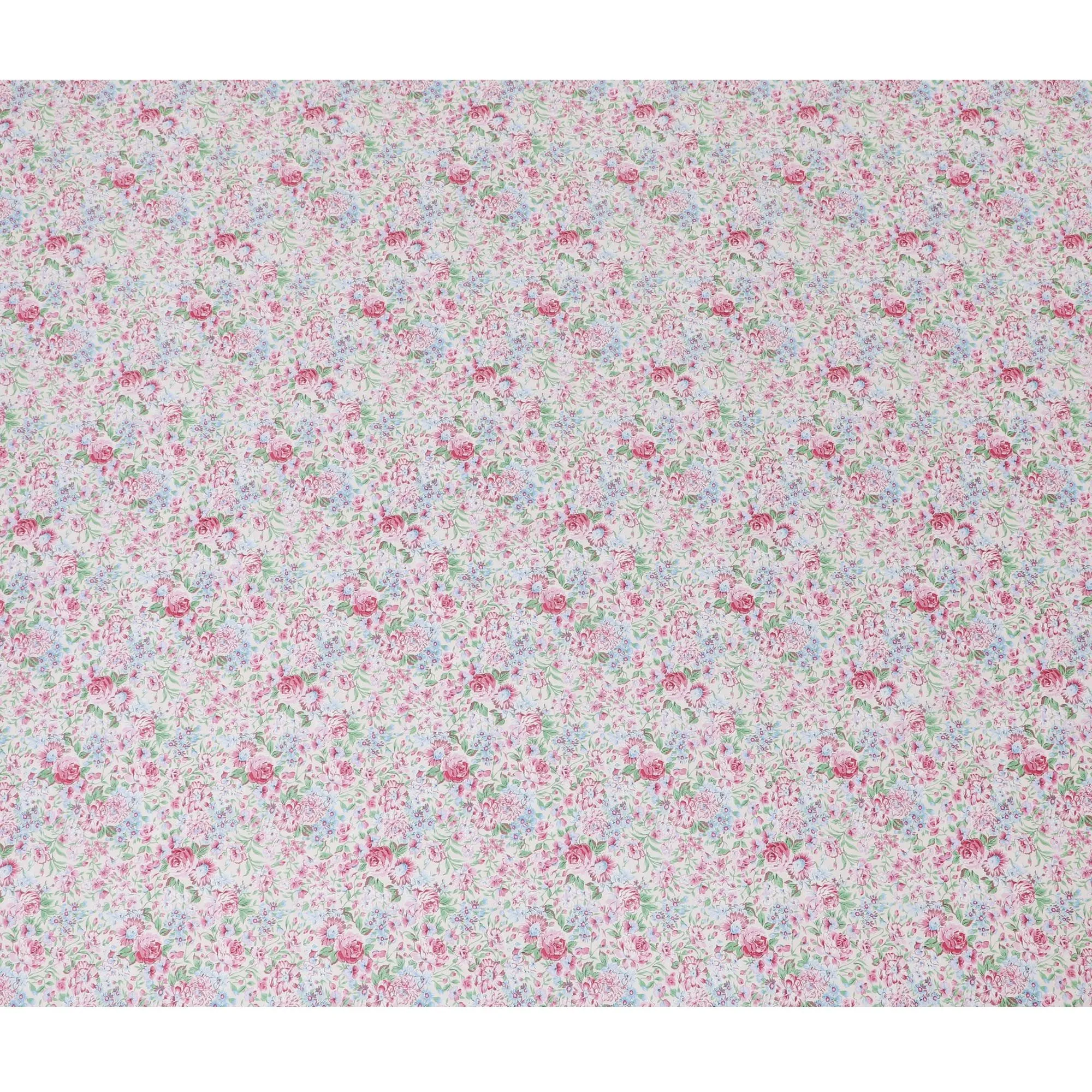 Country Blossom Cotton Lawn Fabric - Fresh Digital Floral Print, 110 cm Wide - Buy Online for Delightful Crafts-D18134