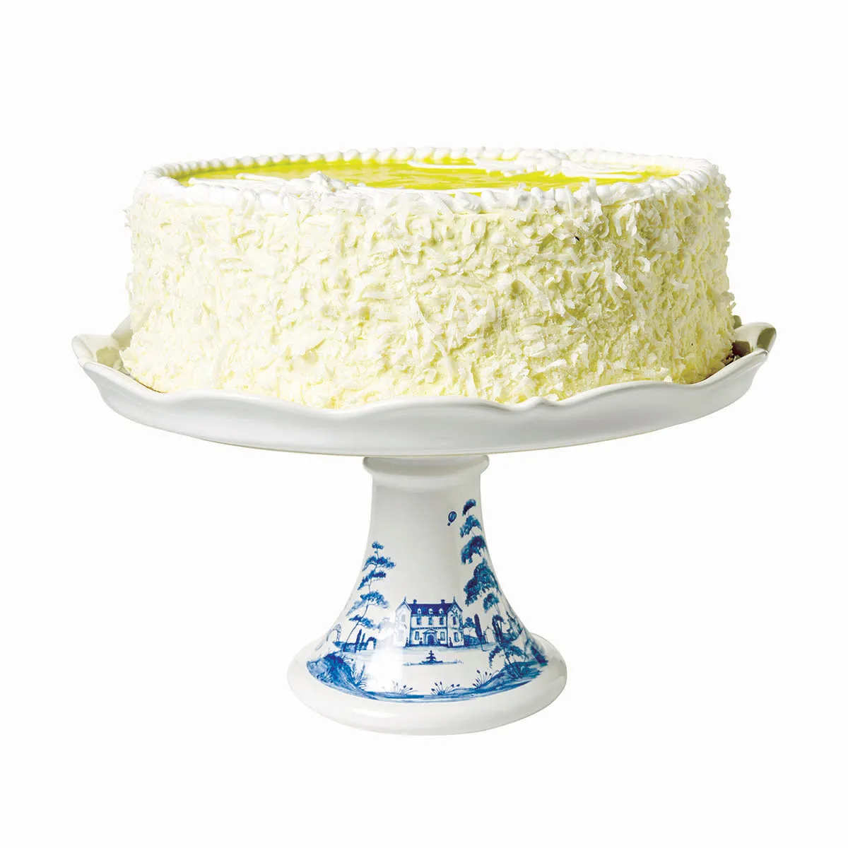 Country Estate Cake Stand - Delft Blue