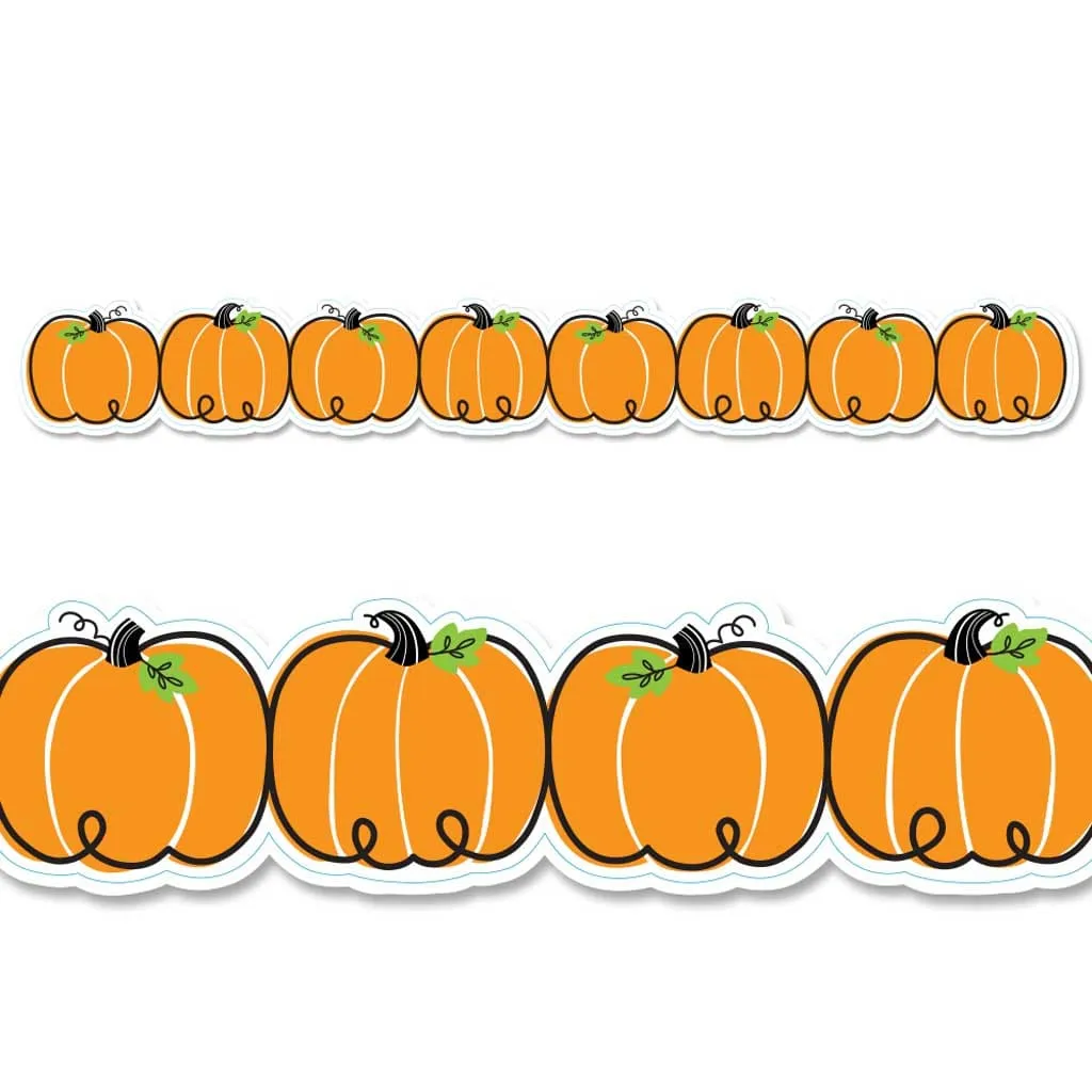Creative Teaching Press Doodle Pumpkins Border Trim - 48'
