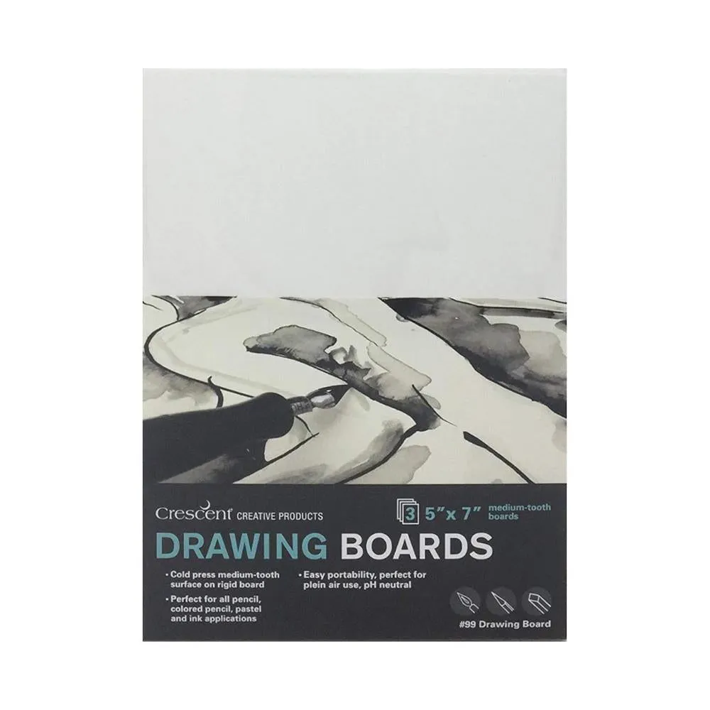 Crescent Drawing Board 3pk 5"x7"