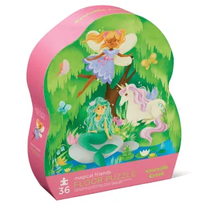 Crocodile Creek Classic Floor Puzzle - 36 pc - Magical Friends