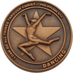 Dancing Coin, Christian Sports Coin for Boys and Girls