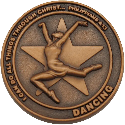 Dancing Coin, Christian Sports Coin for Boys and Girls