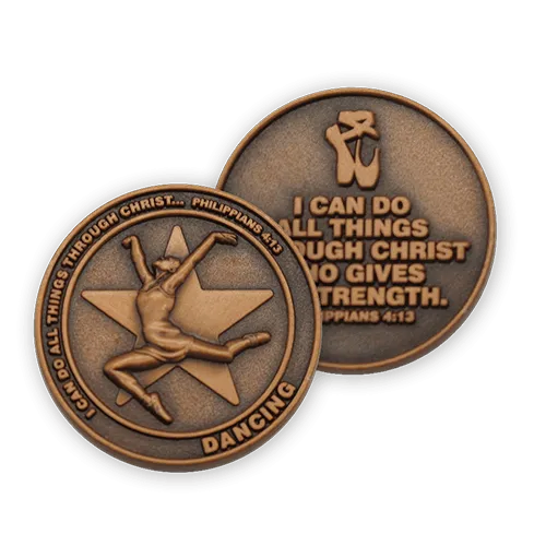 Dancing Coin, Christian Sports Coin for Boys and Girls