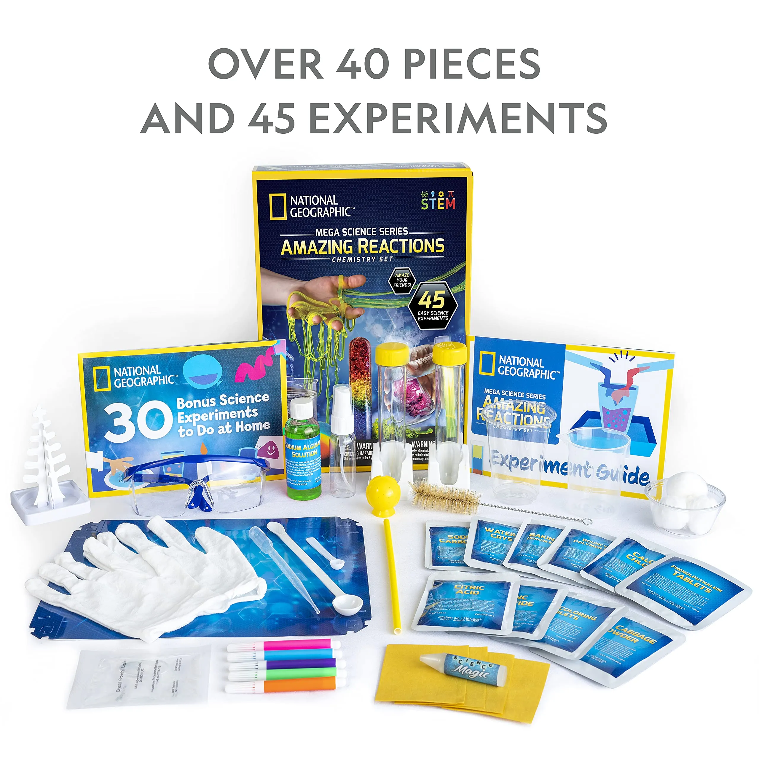 Discover the WonderLab Ultimate Chemistry Experiments Kit for Young Scientists and Curious Minds!