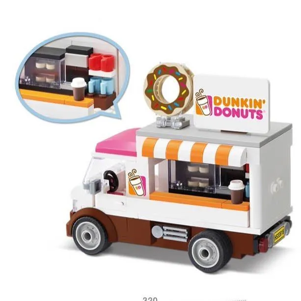 Dunkin Donuts Adventure: 418-Piece Building Set for Imaginative Play