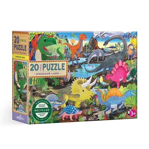 eeBoo Dinosaur Land 20 Piece Puzzle