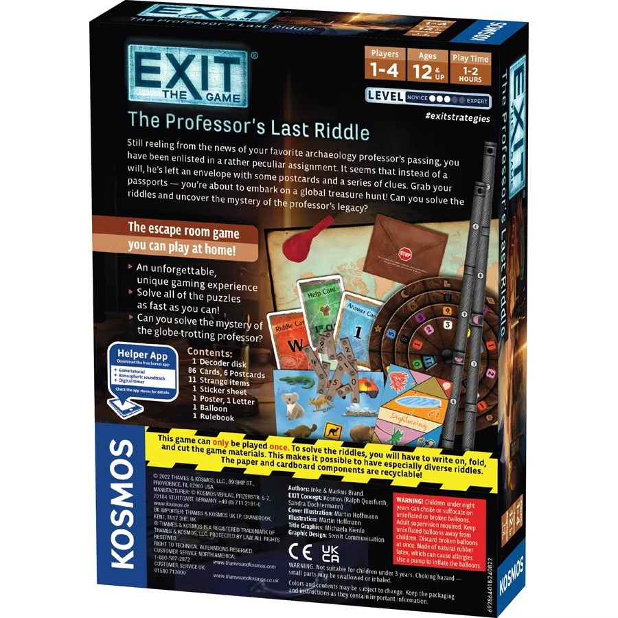 Exit: The Professor's Last Riddle