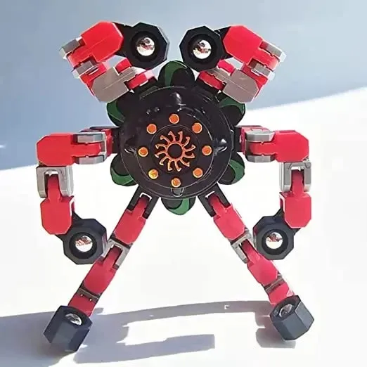 Fidget Spinners, Robot Fingertip Toys Stress Relief Mechanical Chain Toy for Kids Adults