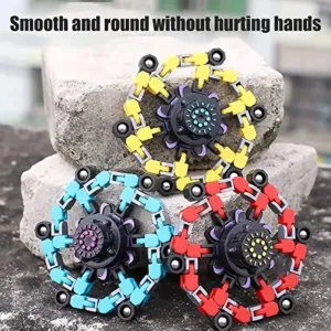 Fidget Spinners, Robot Fingertip Toys Stress Relief Mechanical Chain Toy for Kids Adults