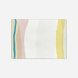 Flow Lines Tempered Glass Cutting Board 15.75" X 11.5" - Designed by Michigan Artists