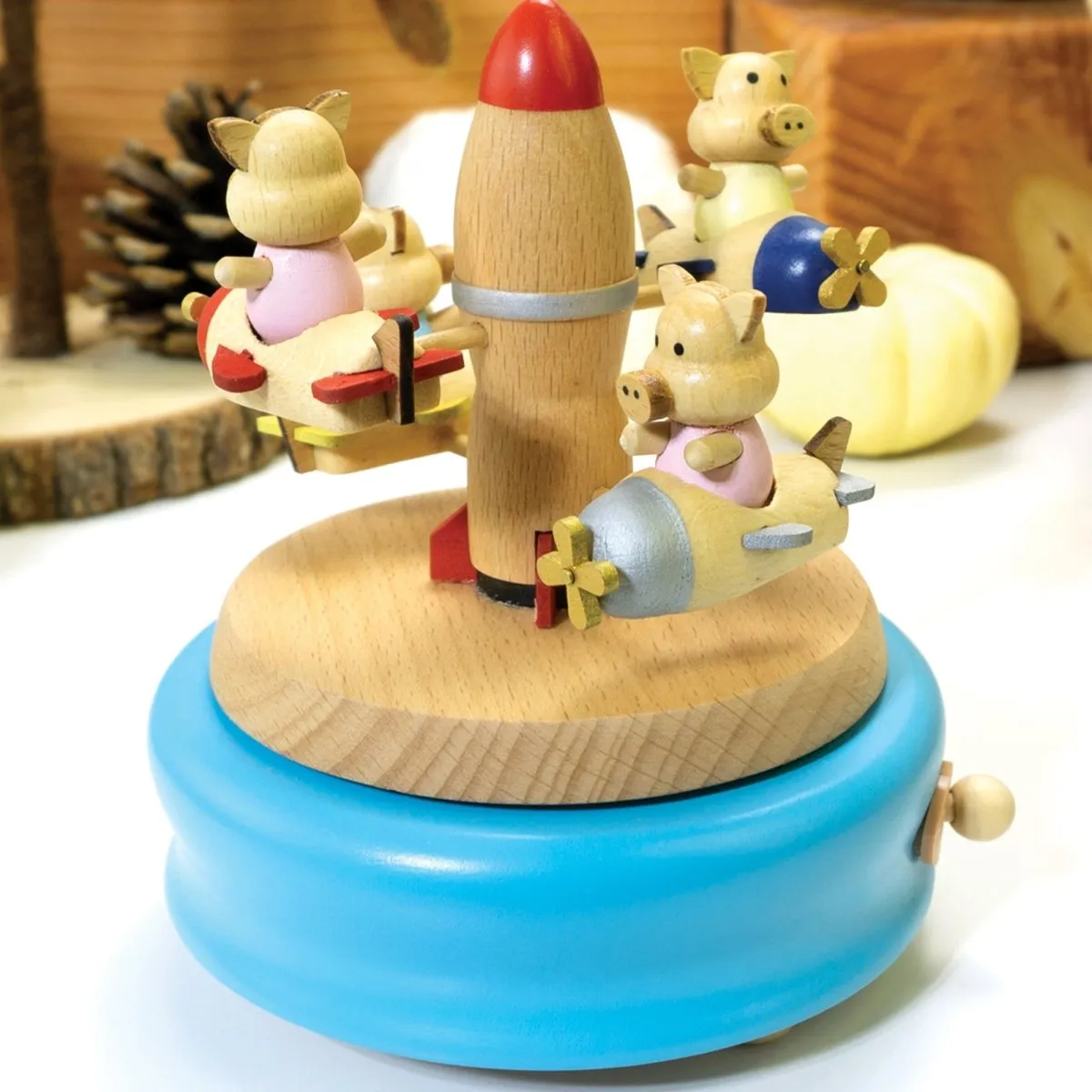 Flying Pigs Airplane Carousel (Melody: Castle in the Sky)