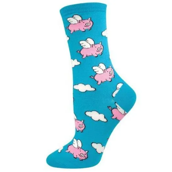 Flying Pigs Women's Crew Socks