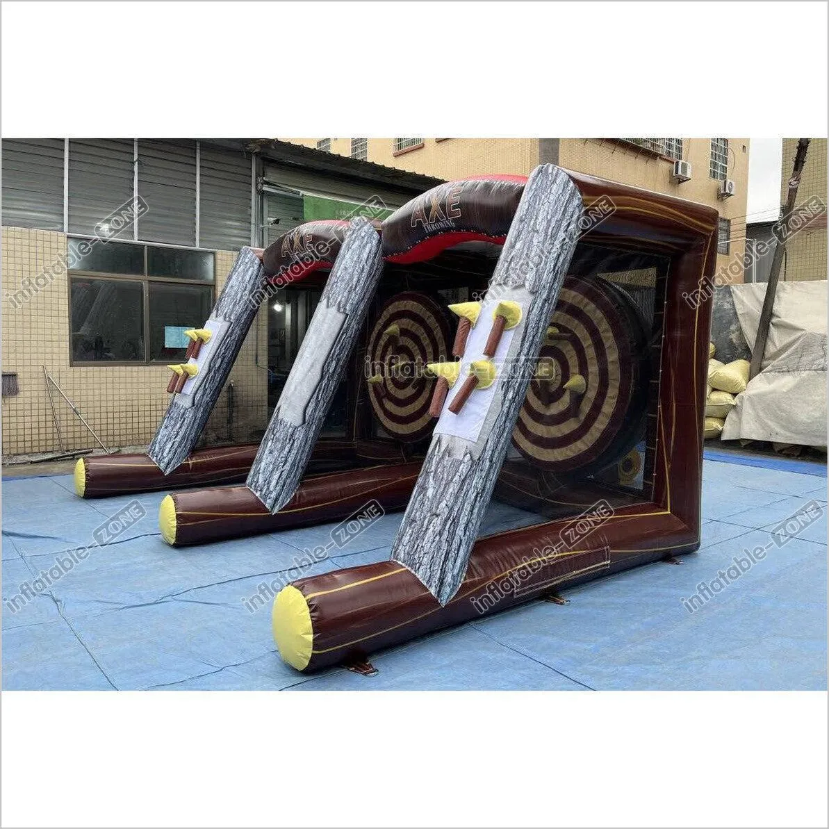 Fun Play Equipment Inflatable Axe Throwing Inflatable Sports Games For Kids And Adults