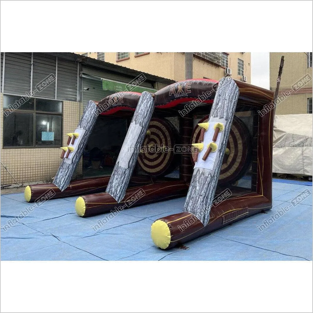 Fun Play Equipment Inflatable Axe Throwing Inflatable Sports Games For Kids And Adults