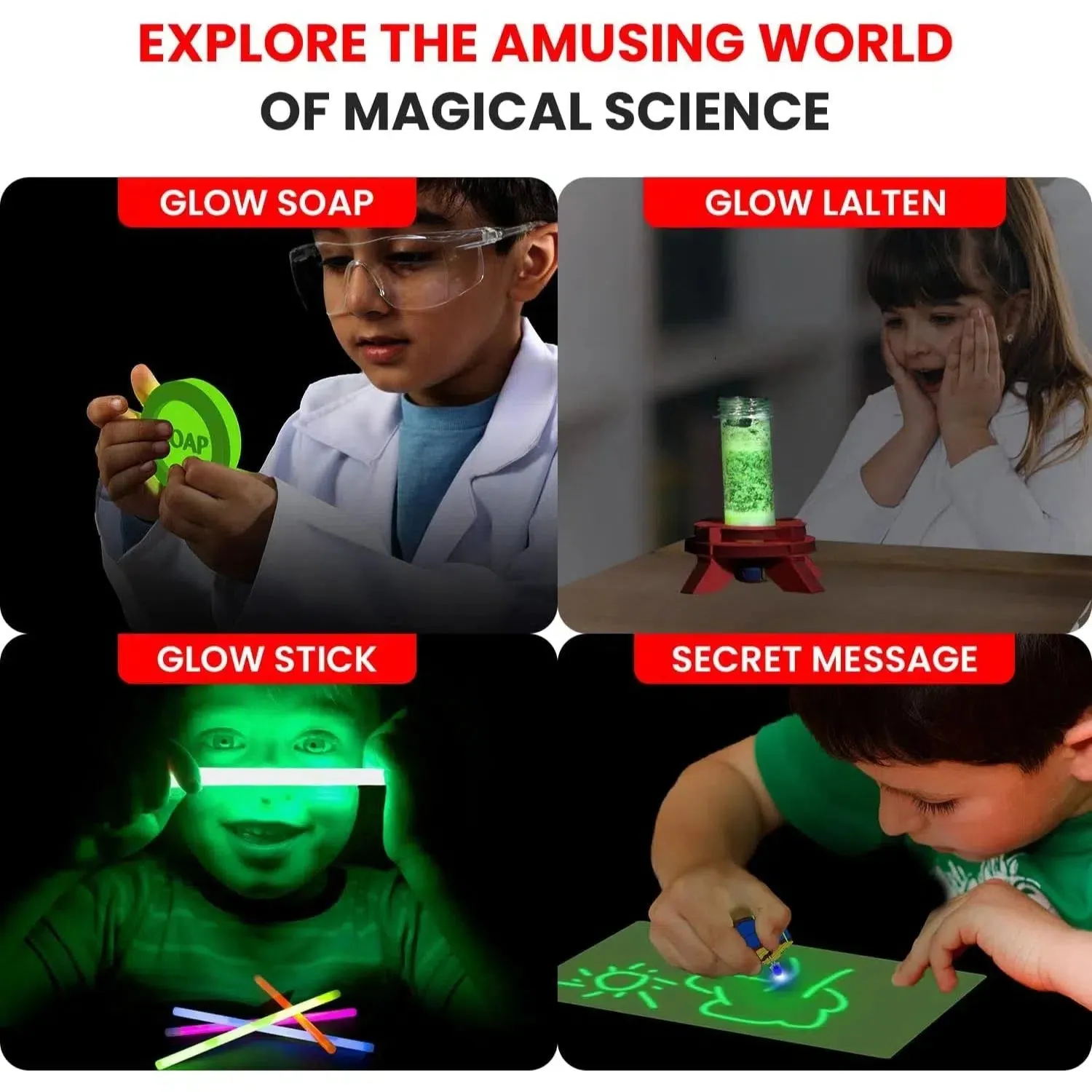 Glow in the Dark Science Lab - STEM Toy Building Set - Smartivity
