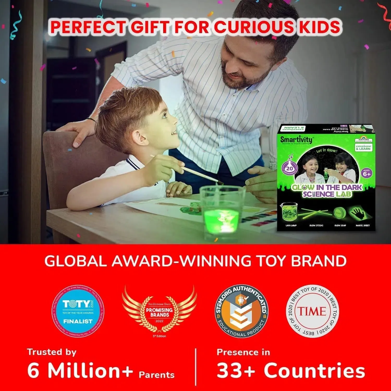 Glow in the Dark Science Lab - STEM Toy Building Set - Smartivity