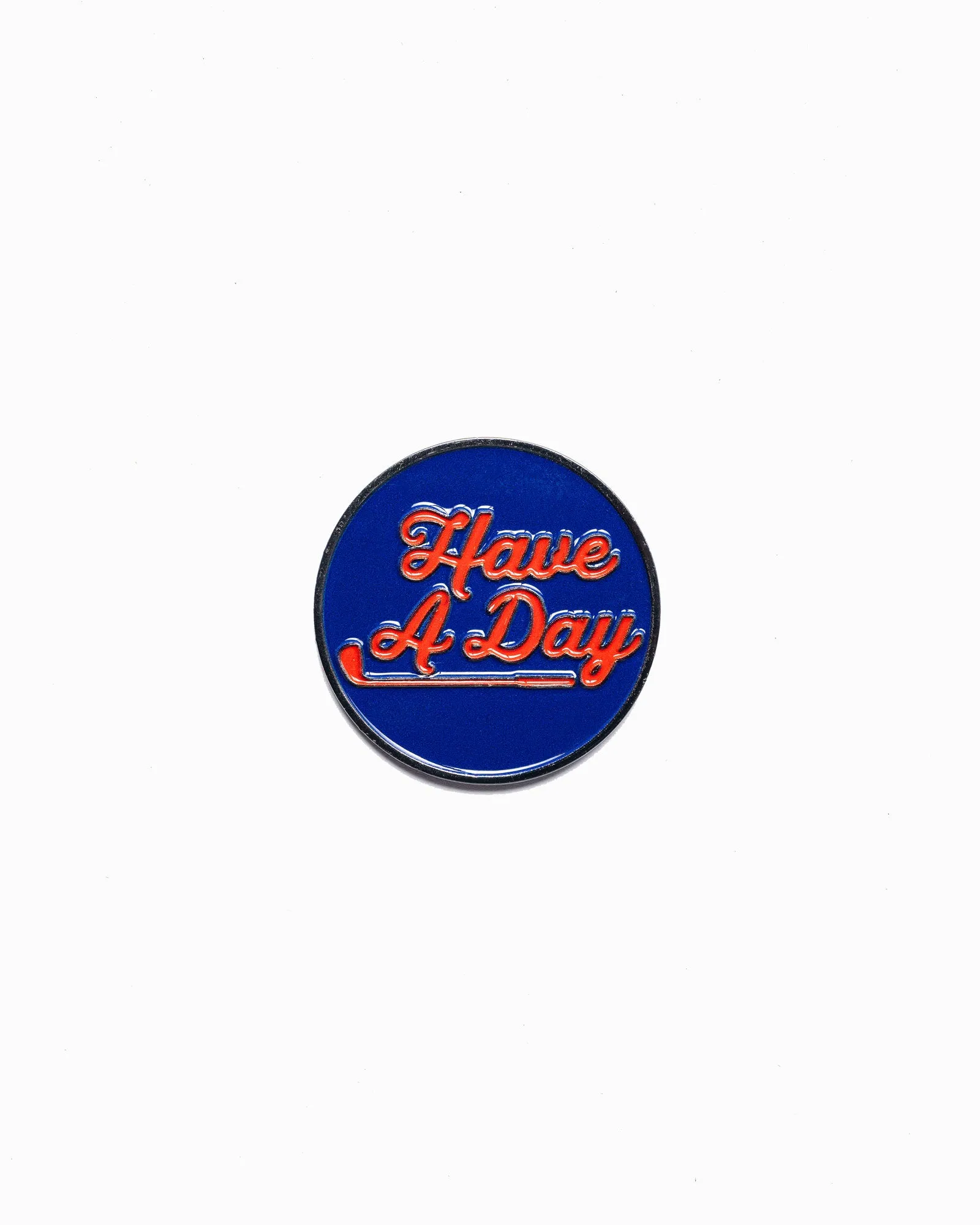 Have a Day Royal Blue & Orange Ball Marker