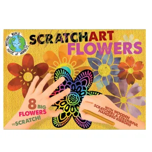 House of Marbles Scratch Art Flowers