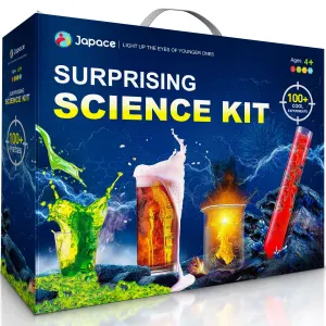 Japace 100  Experiments Science Kit for Kids Age 4-12 Year Old, Cool Boy Christmas Birthday Gift Ideas, Chemistry and Physics Set Toys for Boys Girls