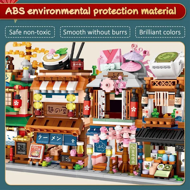 Japanese Store Building Blocks Set