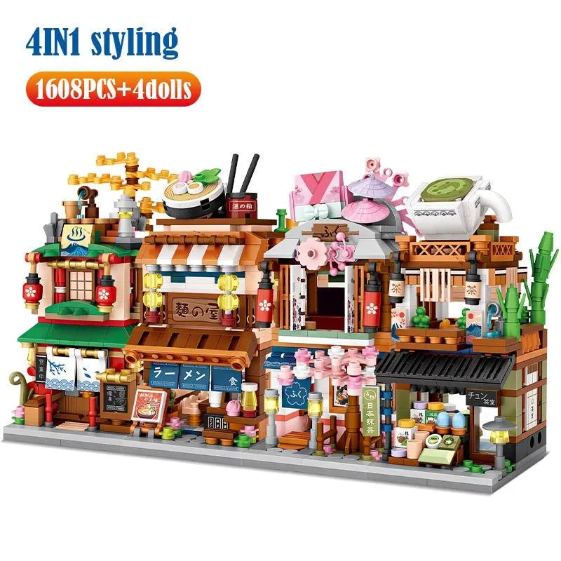 Japanese Store Building Blocks Set