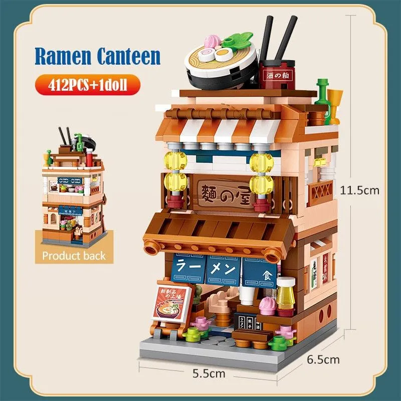 Japanese Store Building Blocks Set