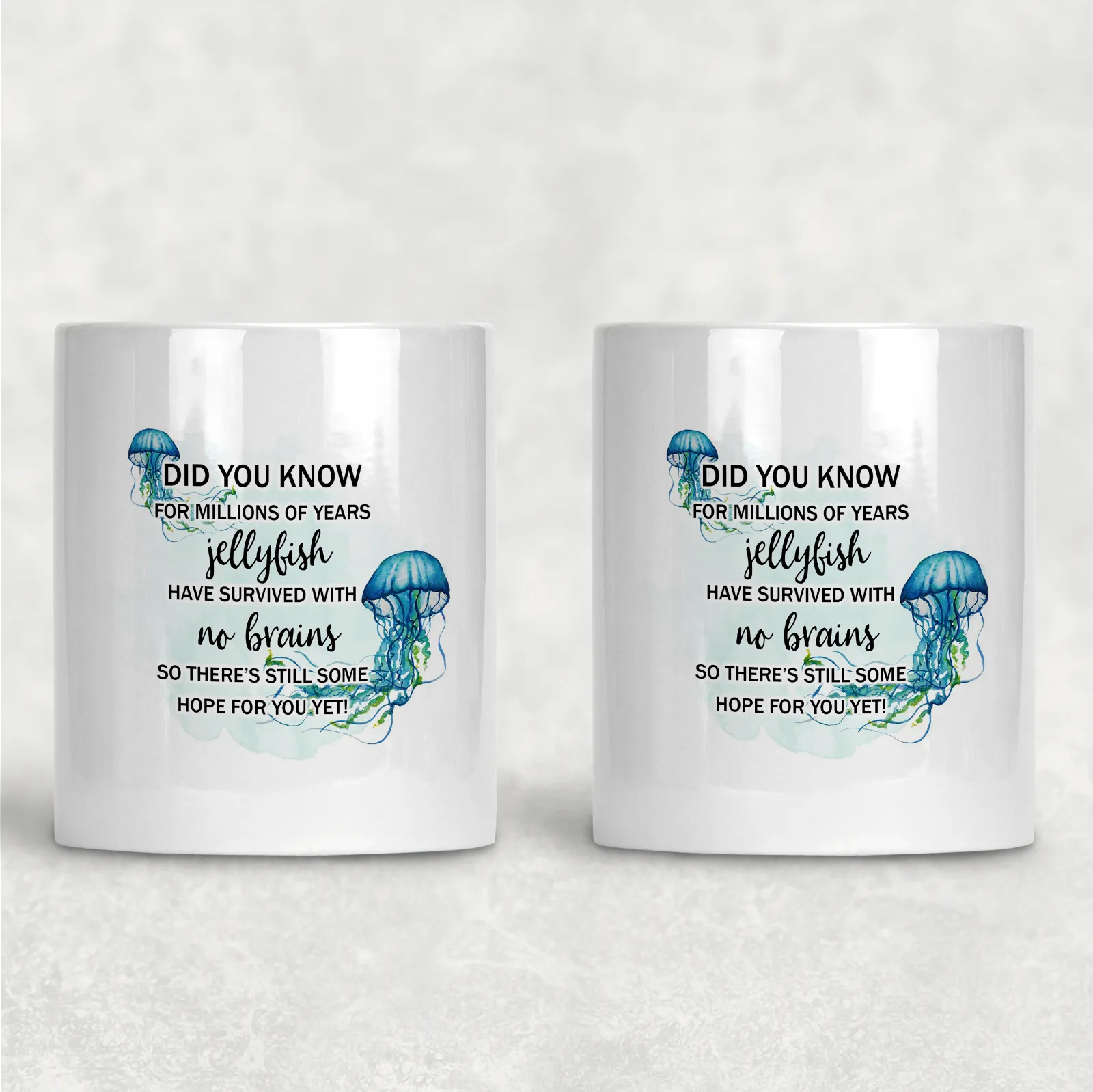 Jellyfish survived with no brains, there's hope for you Pencil Caddy / Make Up Brush Holder