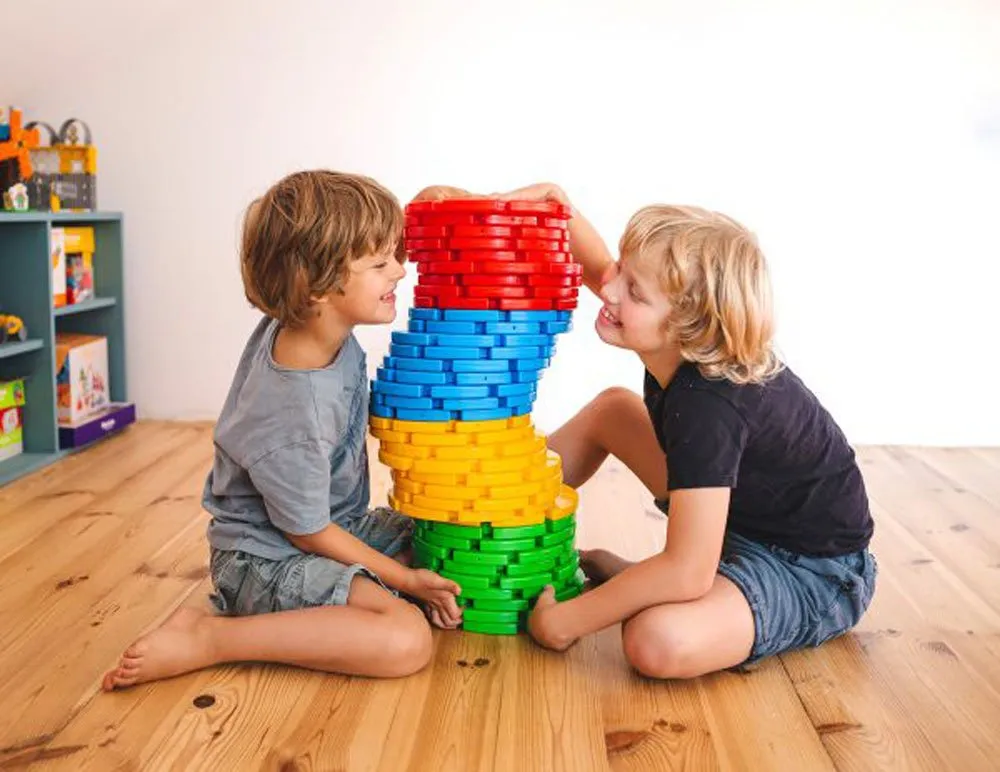 Large Construction Didactic Wheels 36 Pcs